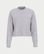 Maglione girocollo Cable donna